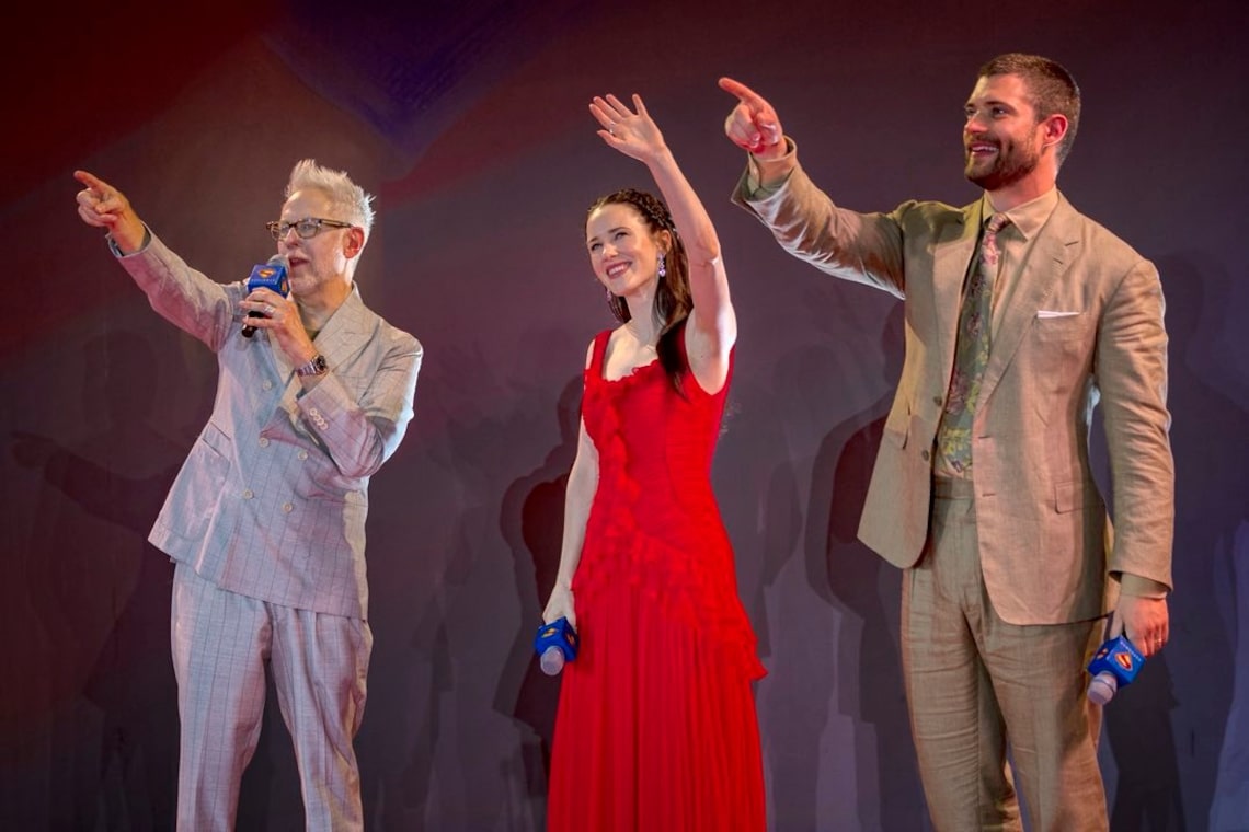 David Corenswet, Rachel Brosnahan and James Gunn kicked off the "Superman" global press tour in Manila, Philippines.