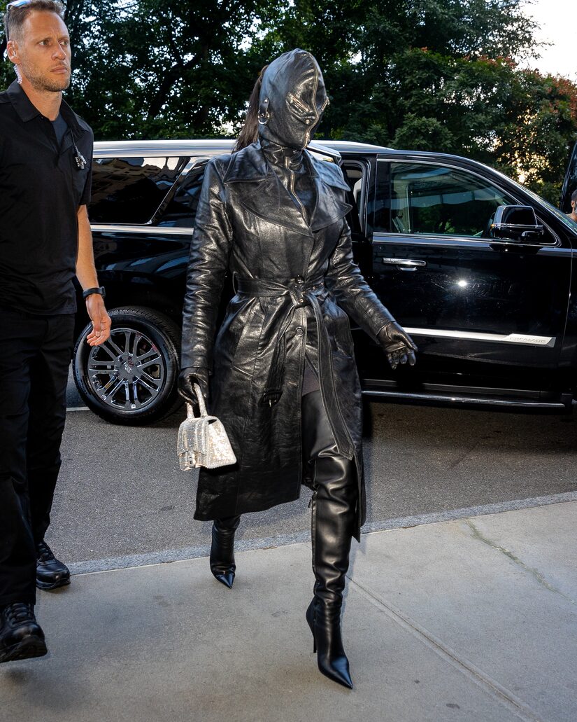 Kim Kardashian Leathers Up with Outrageous New Look