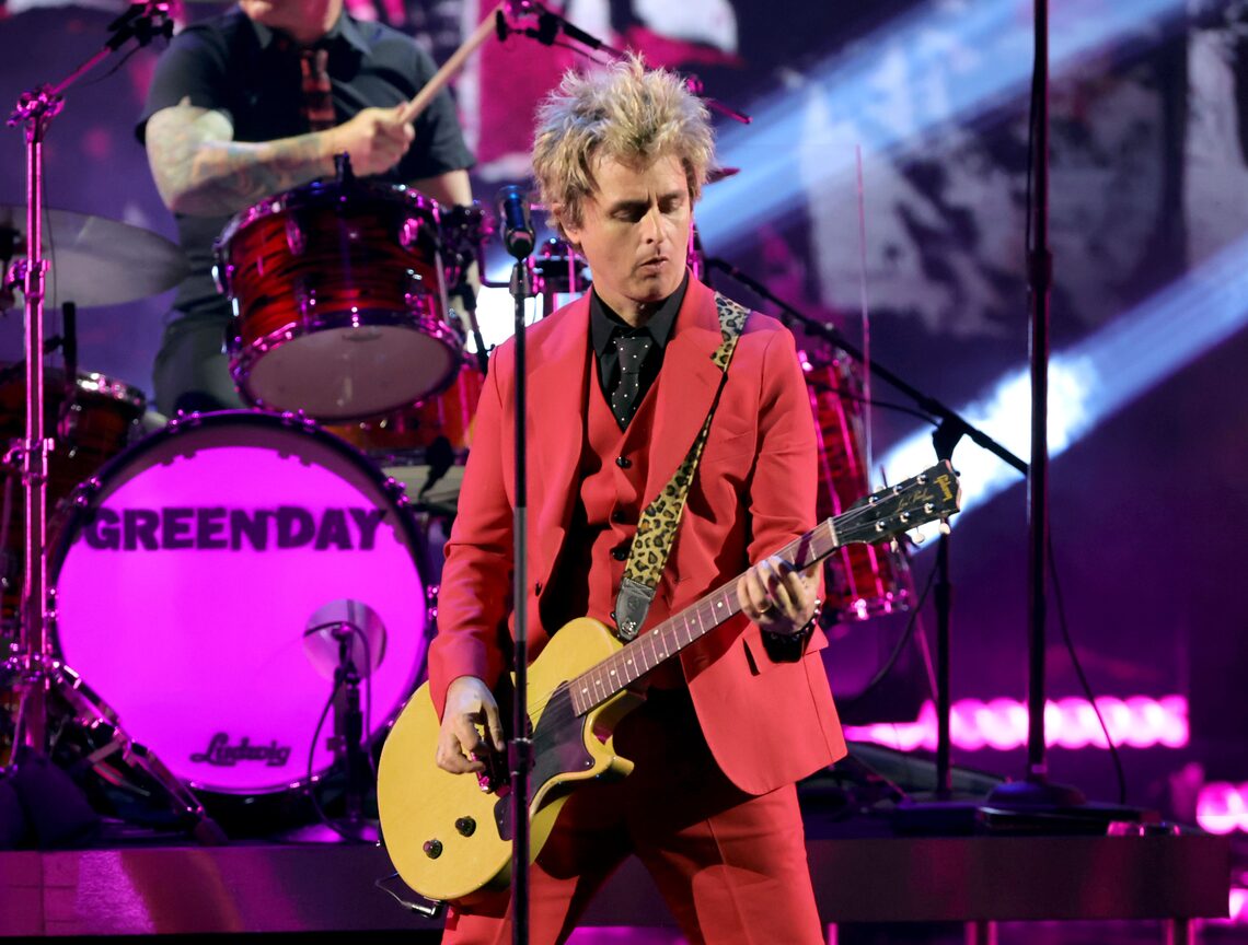 Billie Joe Armstrong of Green Day performs.