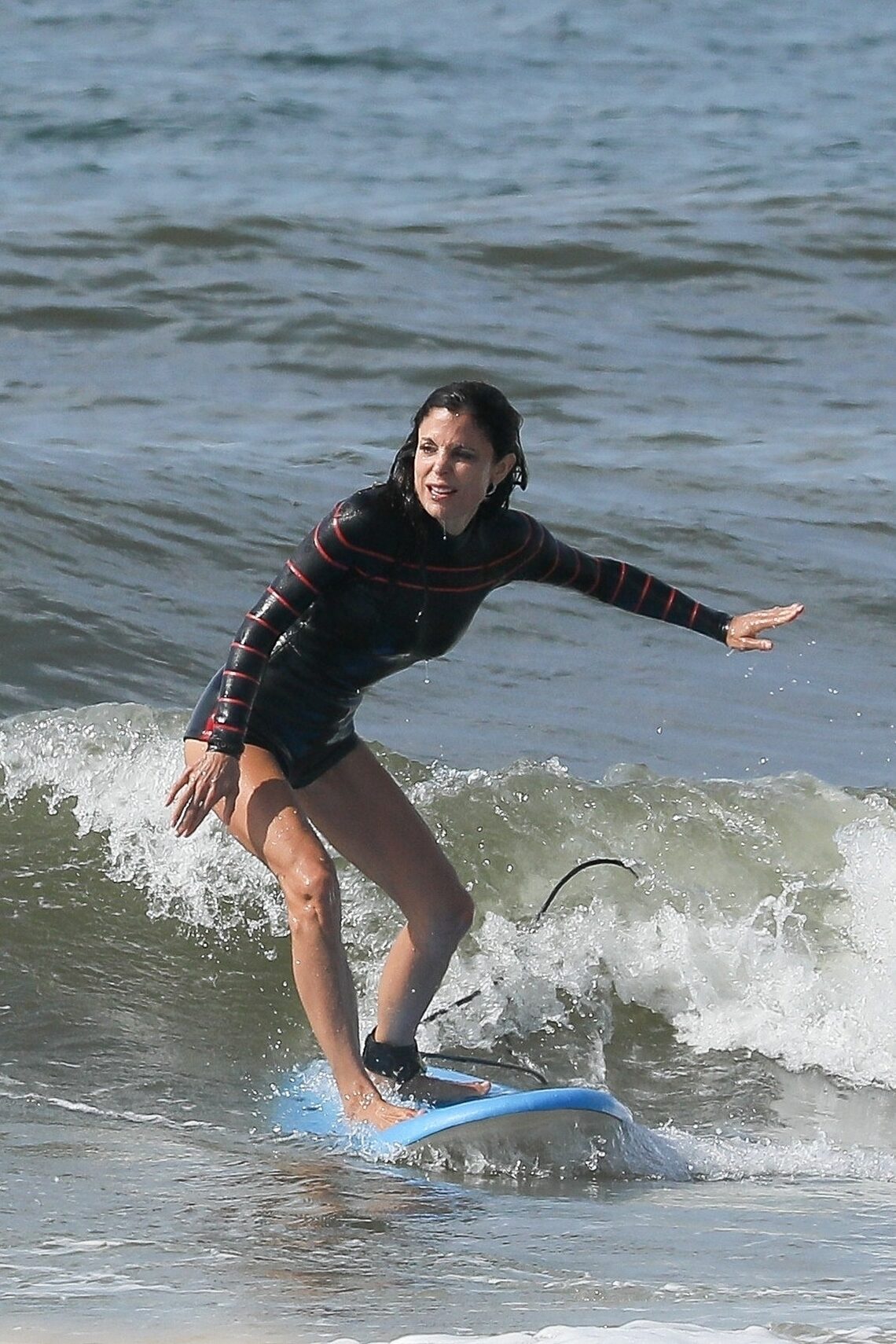 Bethenny Frankel hit the waves in the Hamptons.