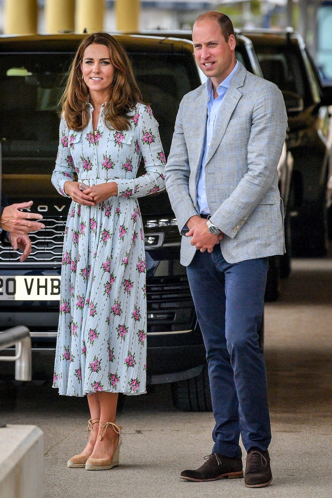 Prince William and Kate Middleton spoke to local business owners about the impact of COVID-19 on the tourism sector at Barry Island, South Wales.