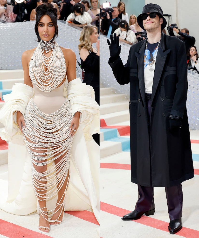 Kim Kardashian & Pete Davidson Both Attend 2023 Met Gala