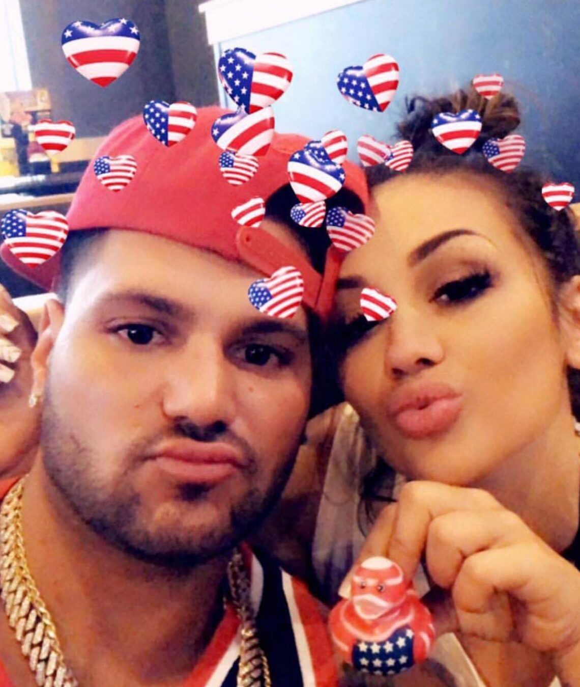"Jersey Shore" star Ronnie Ortiz-Magro and baby mama Jen Harley celebrated the 4th together on the heels of an incident in Vegas, which resulted in her being booked for domestic battery. It was the latest in a string of dramatic ups and downs in their relationship. Charges against Harley have been dropped due to "insufficient evidence."