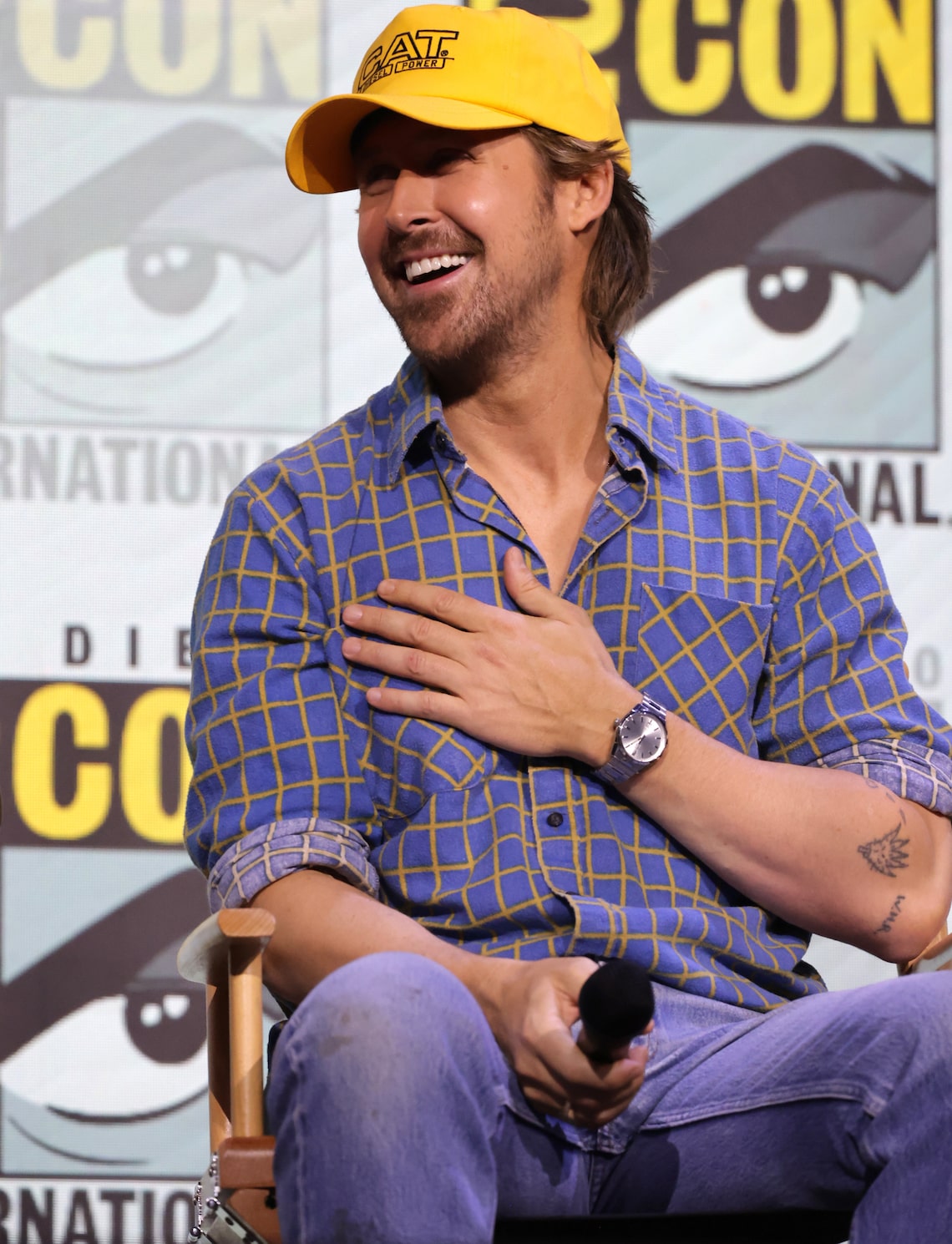 Ryan Gosling speaks onstage at Amazon MGM Studios "Project Hail Mary" panel during 2025 Comic-Con International: San Diego.