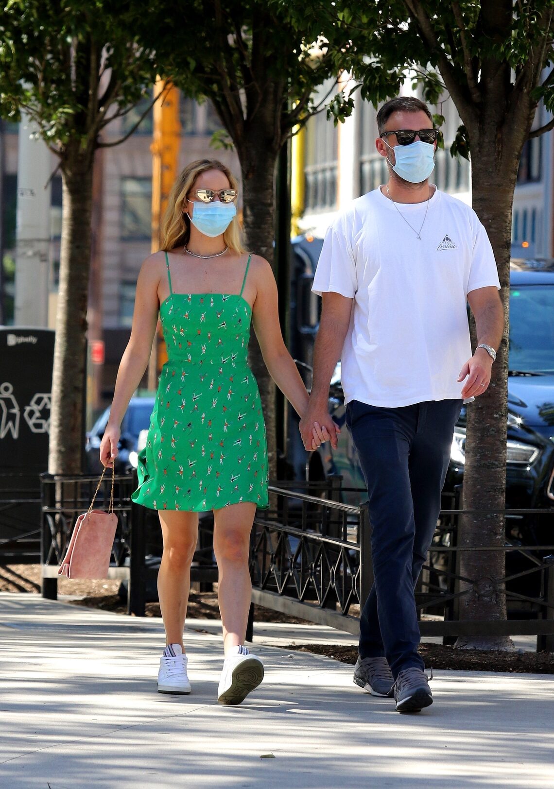 Jennifer Lawrence and Cooke Maroney held hands while out and about in NYC.