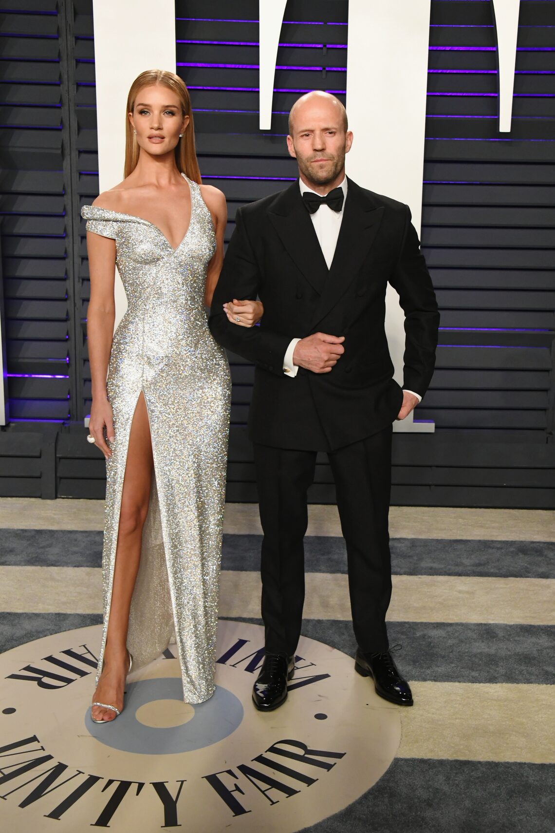 Rosie Huntington-Whiteley and Jason Statham attended the 2019 Vanity Fair Oscar Party.