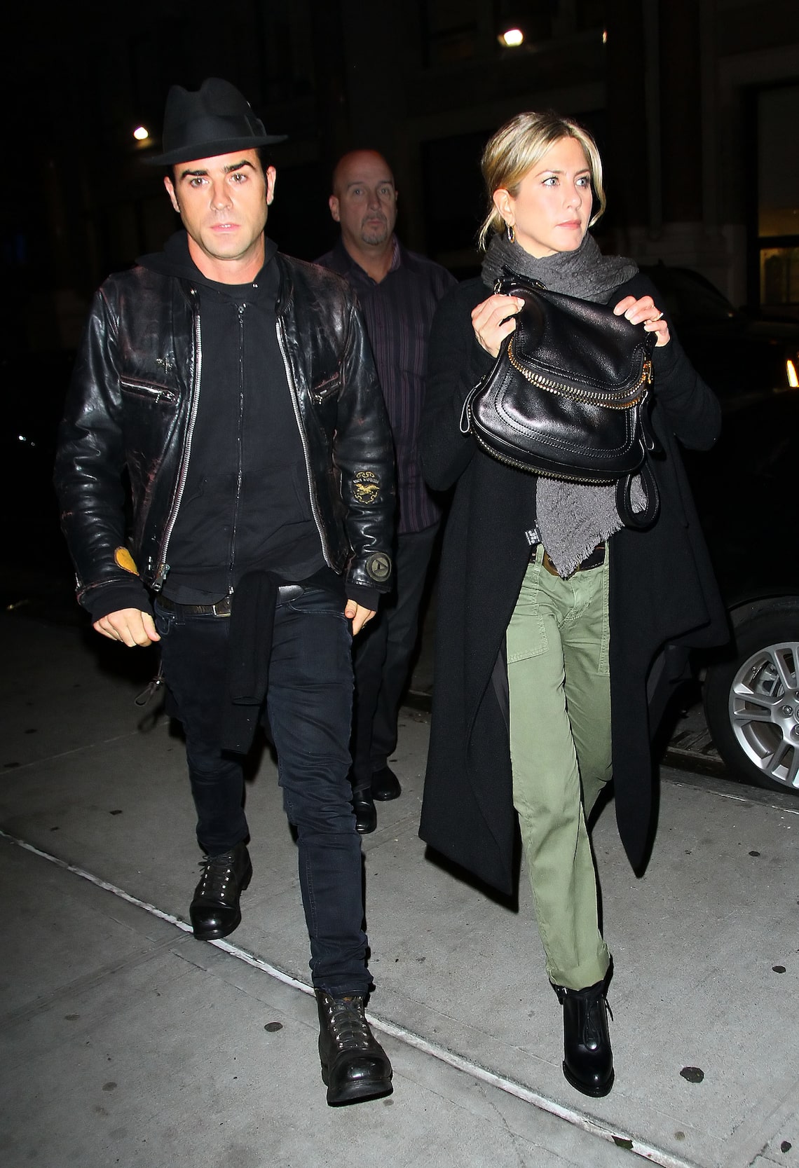 Justin and Jennifer were spotted heading to dinner in NYC.