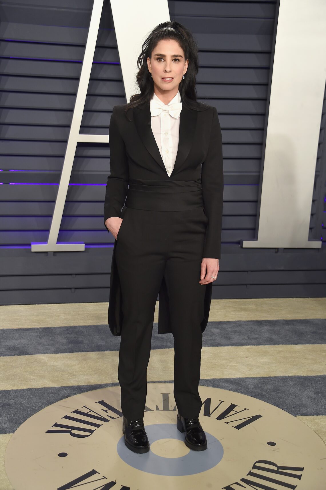 Sarah Silverman attended the 2019 Vanity Fair Oscar Party.