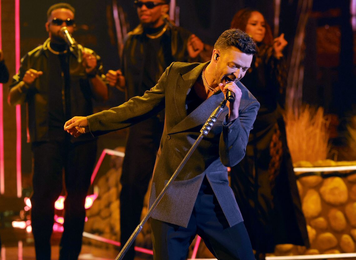 Justin Timberlake performs.