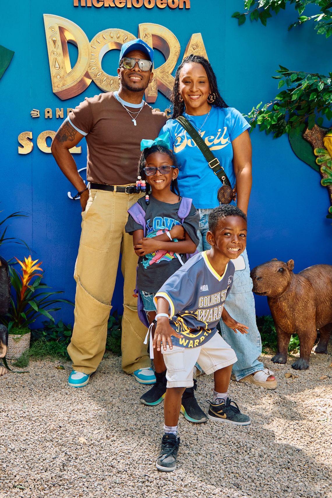 Kel Mitchell and his family attended a special event for Nickelodeon and Paramount+'s “Dora and the Search for Sol Dorado” in Los Angeles.