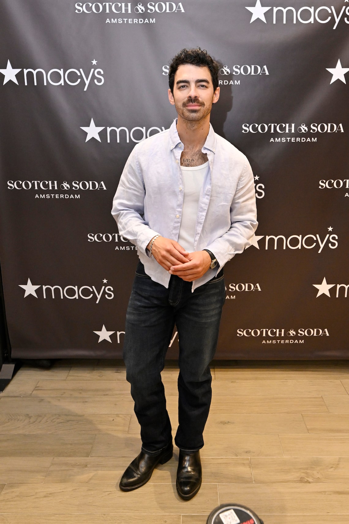 Joe Jonas attended the "Joe Jonas X Scotch & Soda Meet & Greet" event at Macy's Herald Square in NYC.