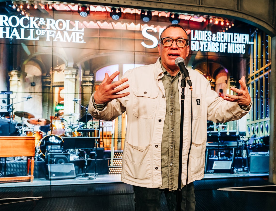 Fred Armisen attended the opening of the Rock & Roll Hall of Fame’s “SNL: Ladies & Gentlemen…50 Years of Music” exhibit in Cleveland.