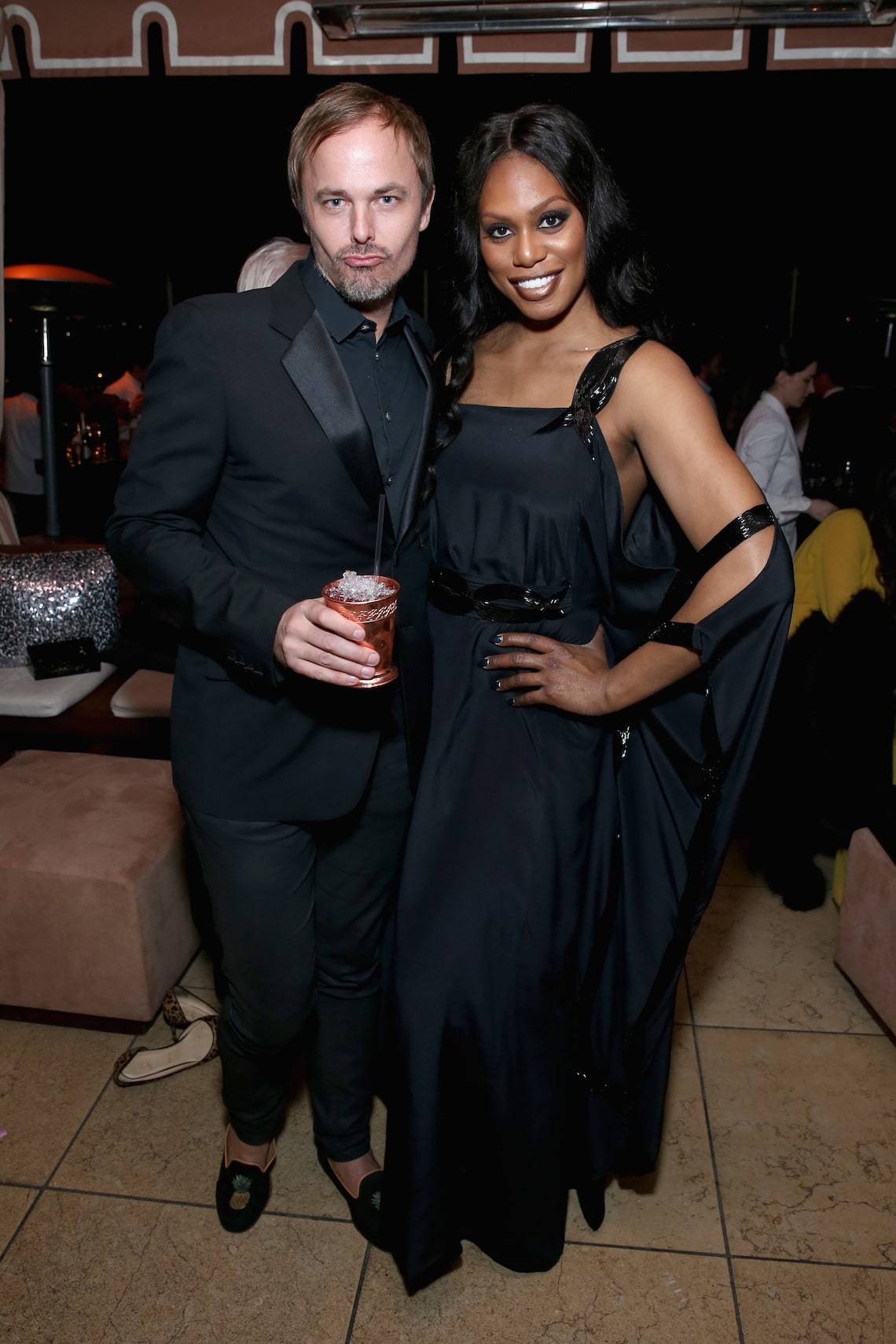 After the SAG Awards, stars attended the Weinstein Company & Netflix's 2017 SAG After Party in partnership with Absolut Elyx at Sunset Tower Hotel.