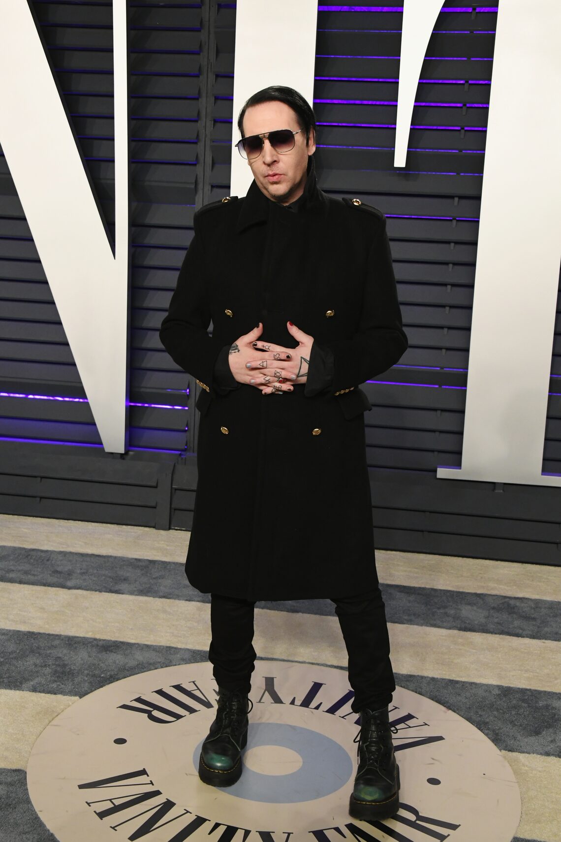 Marilyn Manson attends the 2019 Vanity Fair Oscar Party.