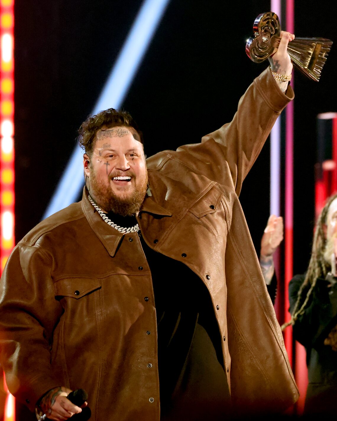 Jelly Roll accepts the Best New Artist (Country) award.