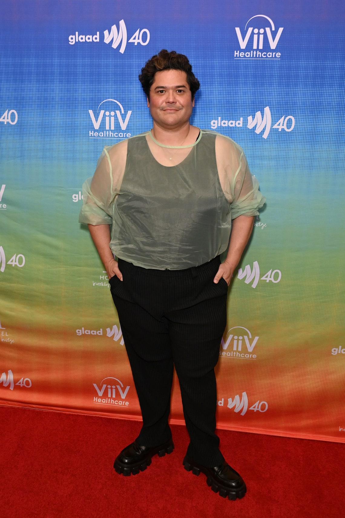“What We Do in the Shadows” star Harvey Guillén attended One Story. One Future: GLAAD Celebrates Pride 2025 at 1 Hotel Brooklyn Bridge in NYC.