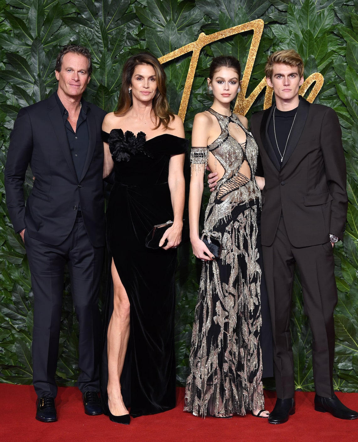 Rande Gerber, Cindy Crawford, Kaia Gerber & Presley Gerber