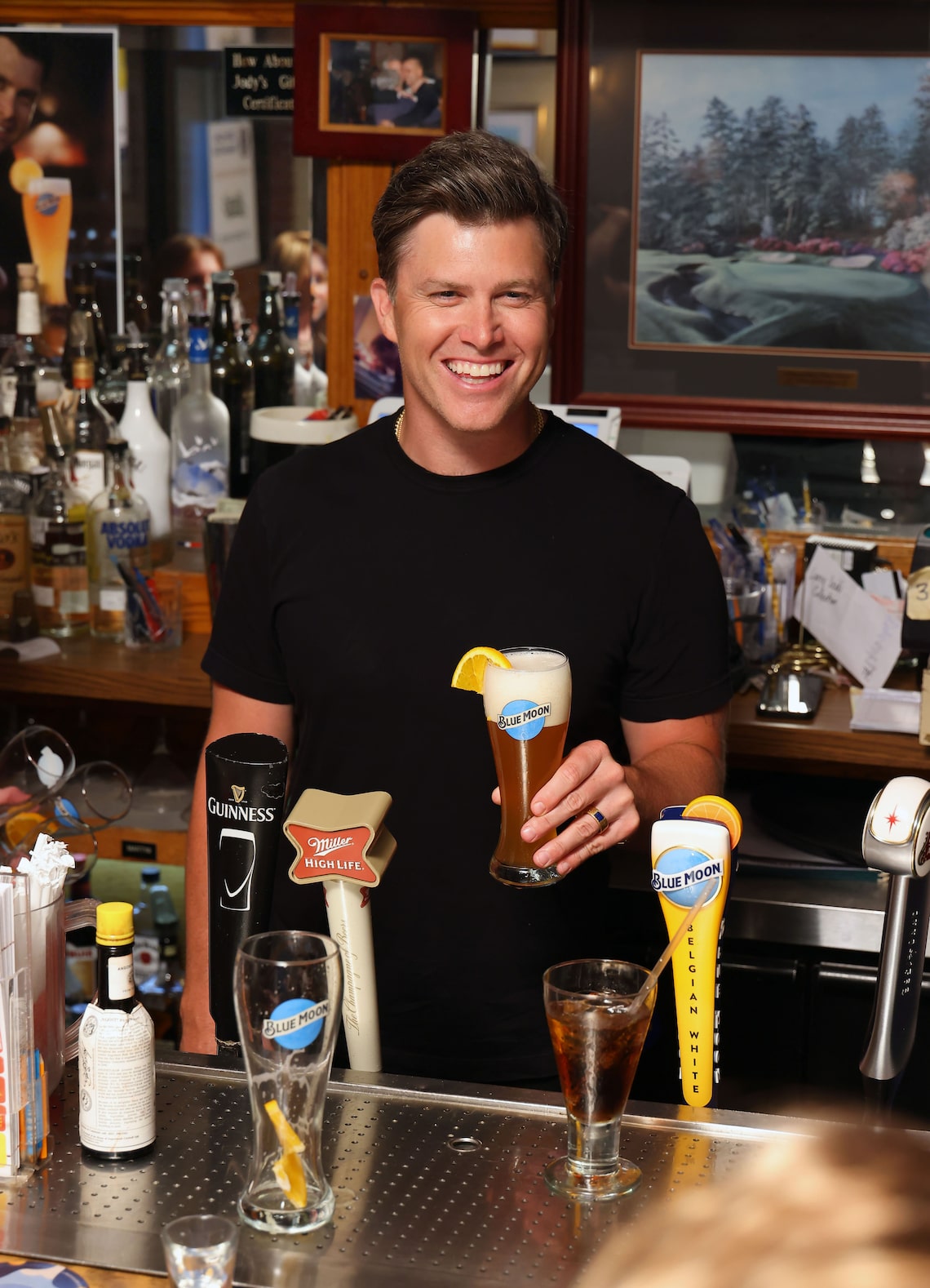 Colin Jost served Blue Moon to launch the “Nothing Outshines a Blue Moon" campaign on New York’s Staten Island.