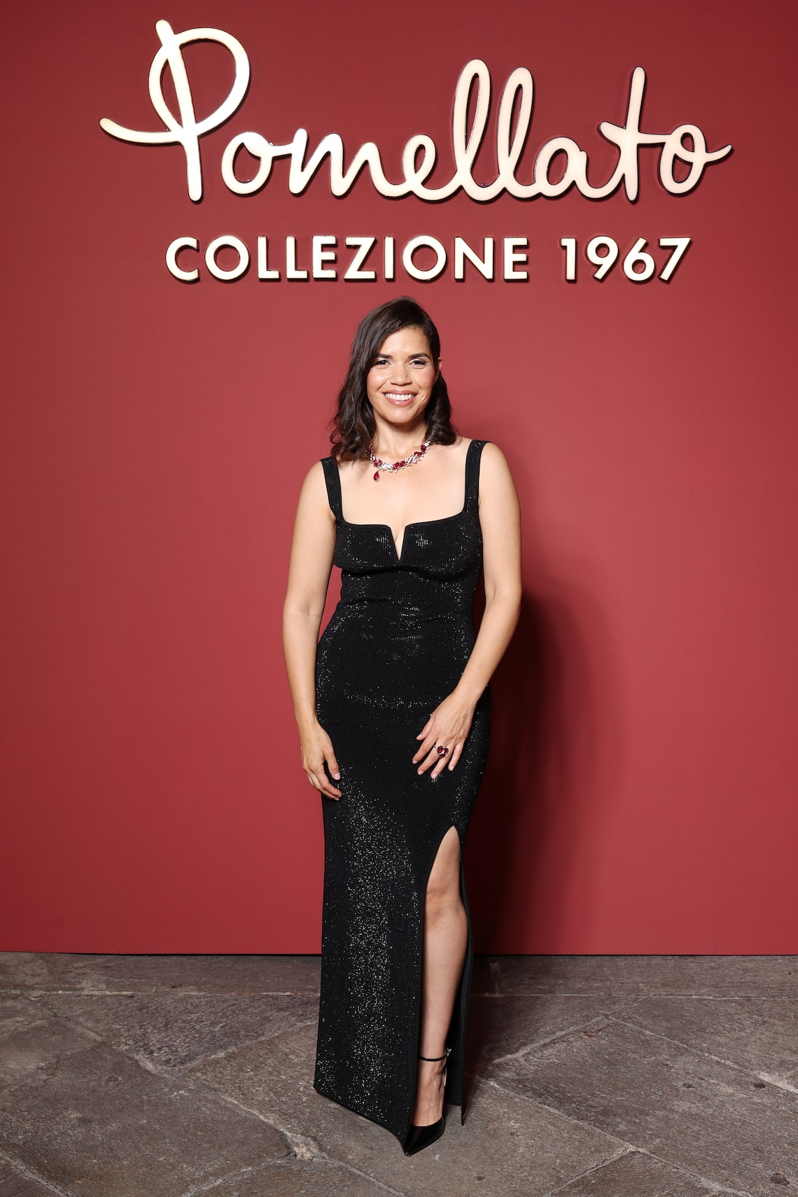 America Ferrera attended the Pomellato High Jewelry Launch at the Pinacoteca di Brera in Milan.