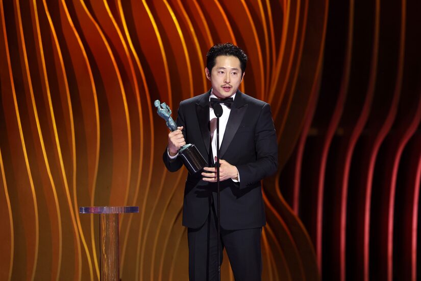 Steven Yeun Reveals Surprising Place He Keeps His Awards (Exclusive)