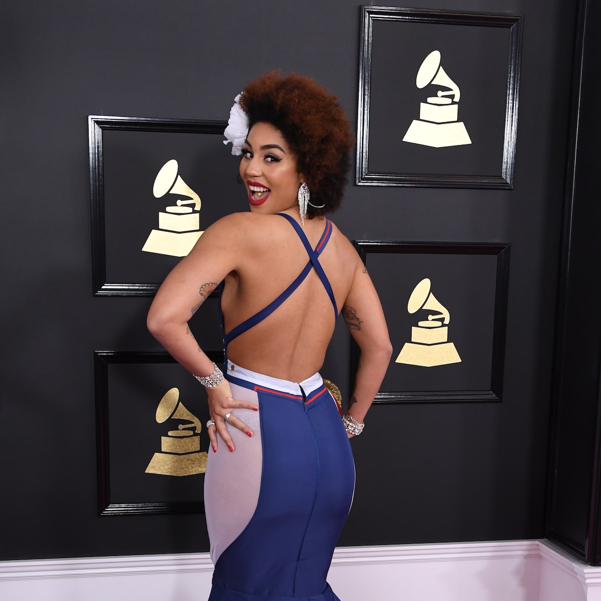joy villa dress designer Joy Villa walks the Grammys red carpet in a Scientology Kills outfit. She publicly revealed she left the Church of Scientology in May 2025. See more on Just Jared. #JoyVilla #Grammys Photos: