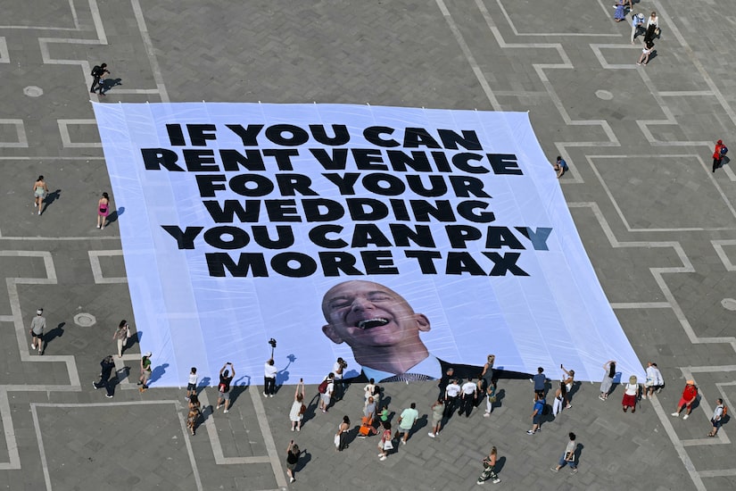 Jeff Bezos & Lauren Sanchez Wedding: Protests Erupt in Venice Ahead of 'I Dos'
