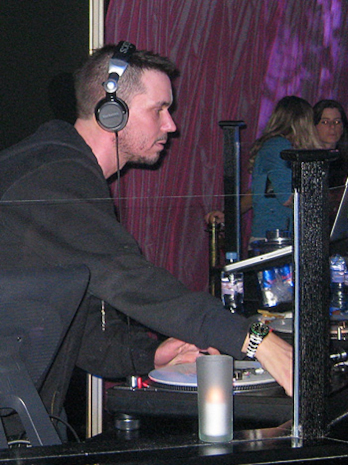 DJ AM rocked the Ultimat Vodka party at The Kress in Hollywood. (Extra)