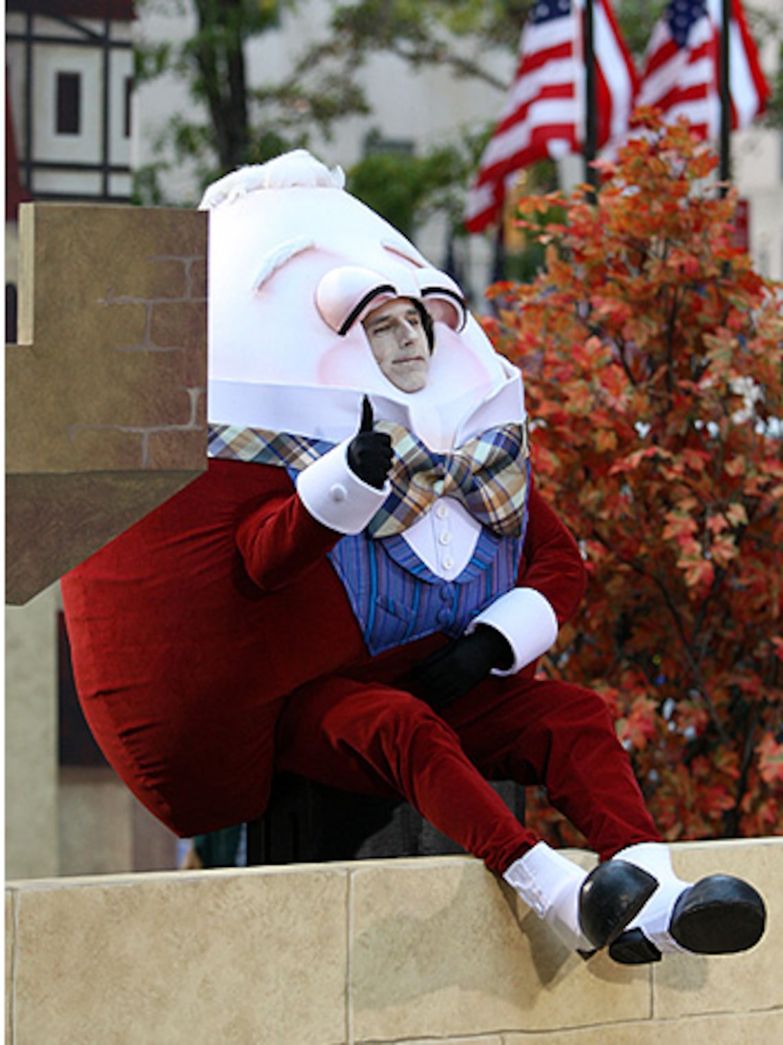 Matt Lauer asked if he looked fat in his Humpty Dumpty costume on "The Today Show." (Getty Images: Bryan Bedder)