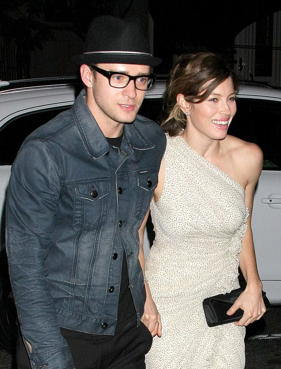 Justin Timberlake supports girlfriend Jessica Biel by attending the after party for her new flick "Easy Virtue" in New York City.