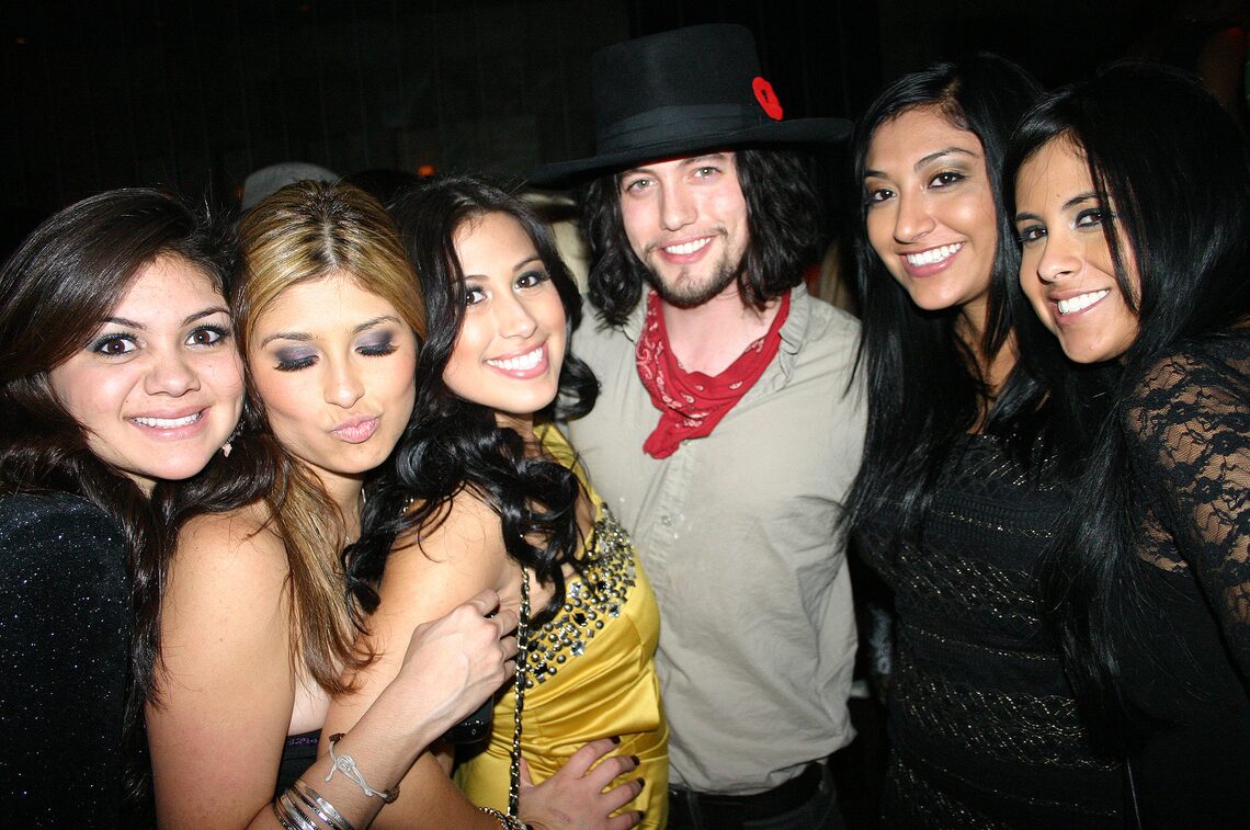 "Twilight Saga" star Jackson Rathbone celebrated his birthday at The Bank Nightclub at Bellagio and posed for a photo with female fans.
