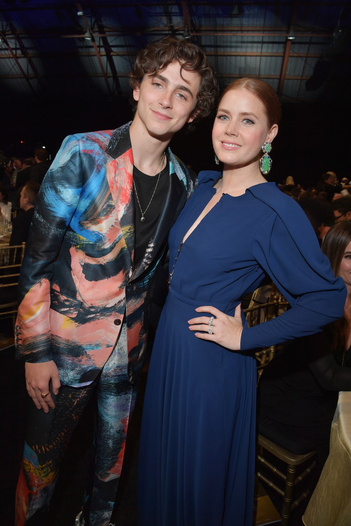 Timothee Chalamet snapped a photo with Amy Adams.