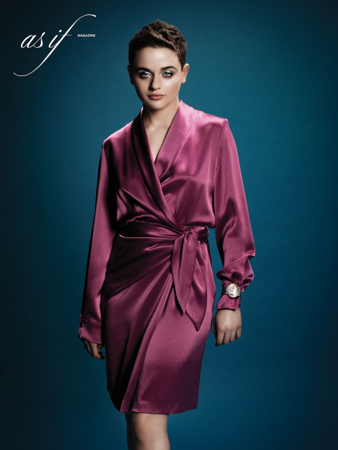 strapless open back dress Joey King Pink Dress The Kissing Booth Satin Prom Formal Dress – Hoprom main image 1