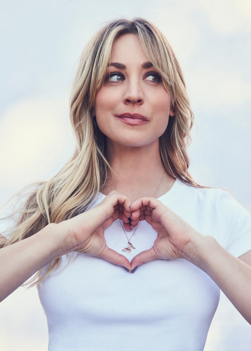 Kaley Cuoco Has a New Butterfly Necklace for a Good Cause Just in Time for Valentine's Day