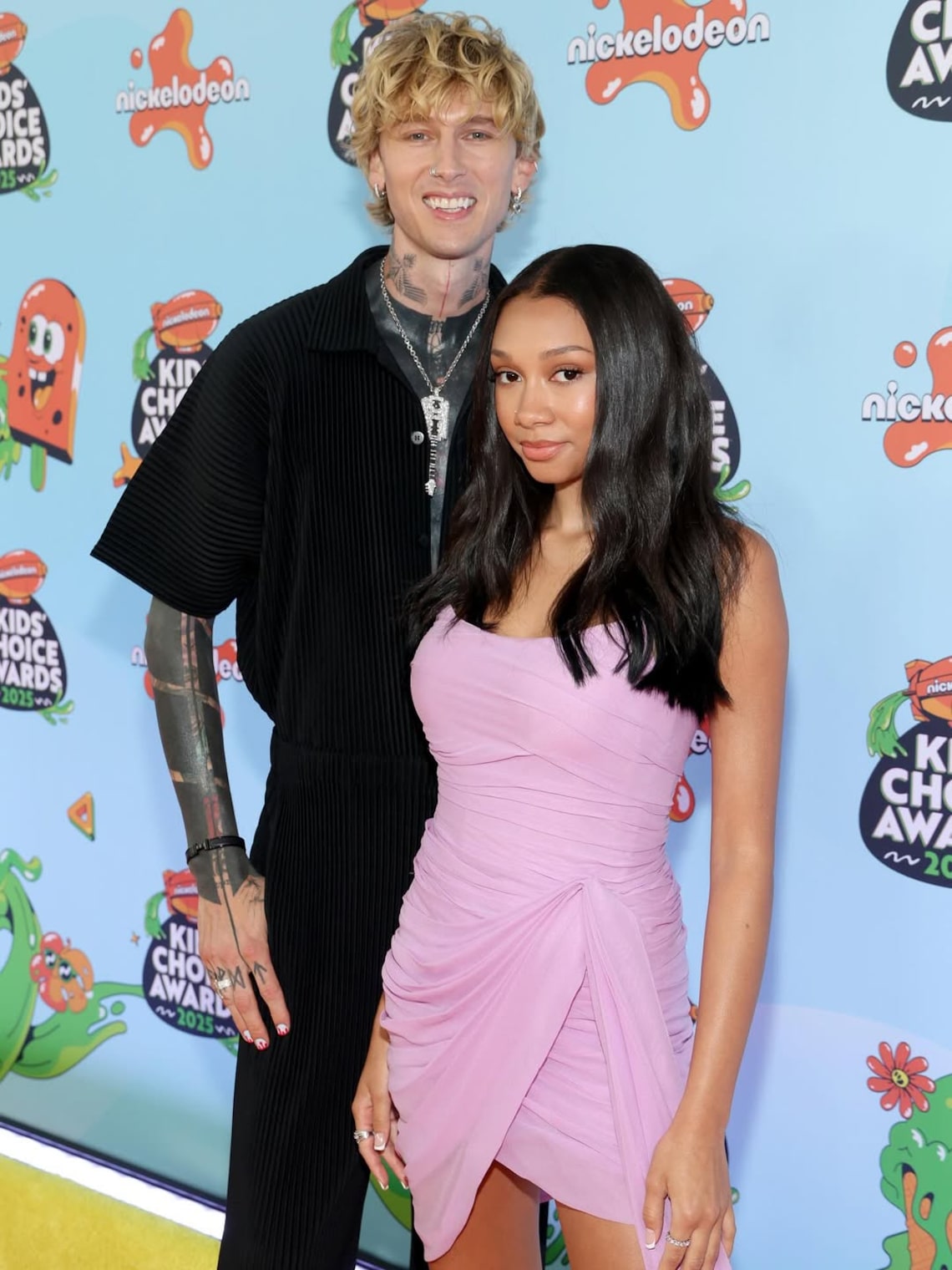 Machine Gun Kelly and daughter Casie Baker attended the 2025 Nickelodeon Kids' Choice Awards.