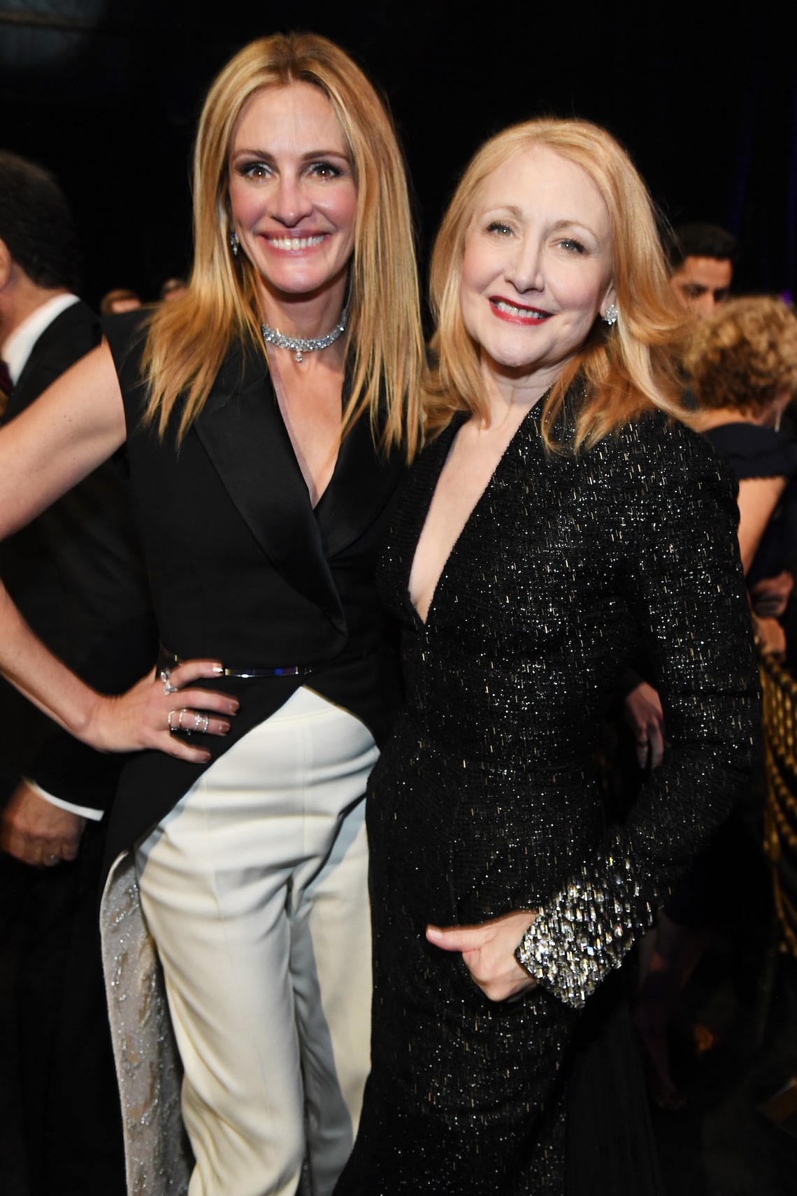 Julia Roberts and Patricia Clarkson were all smiles.