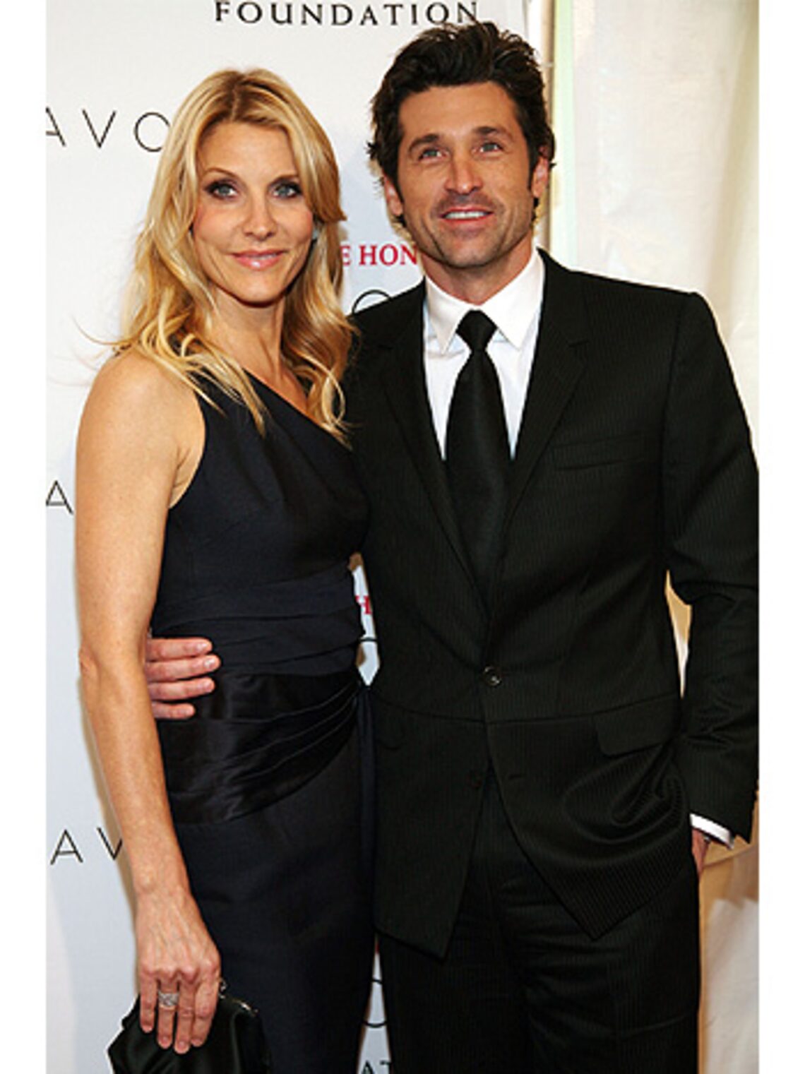 "Grey’s" star Patrick Dempsey and makeup artist wife Jillian attended The Hope Honors hosted by the Avon Foundation in New York. (Getty Images: Astrid Stawiarz)