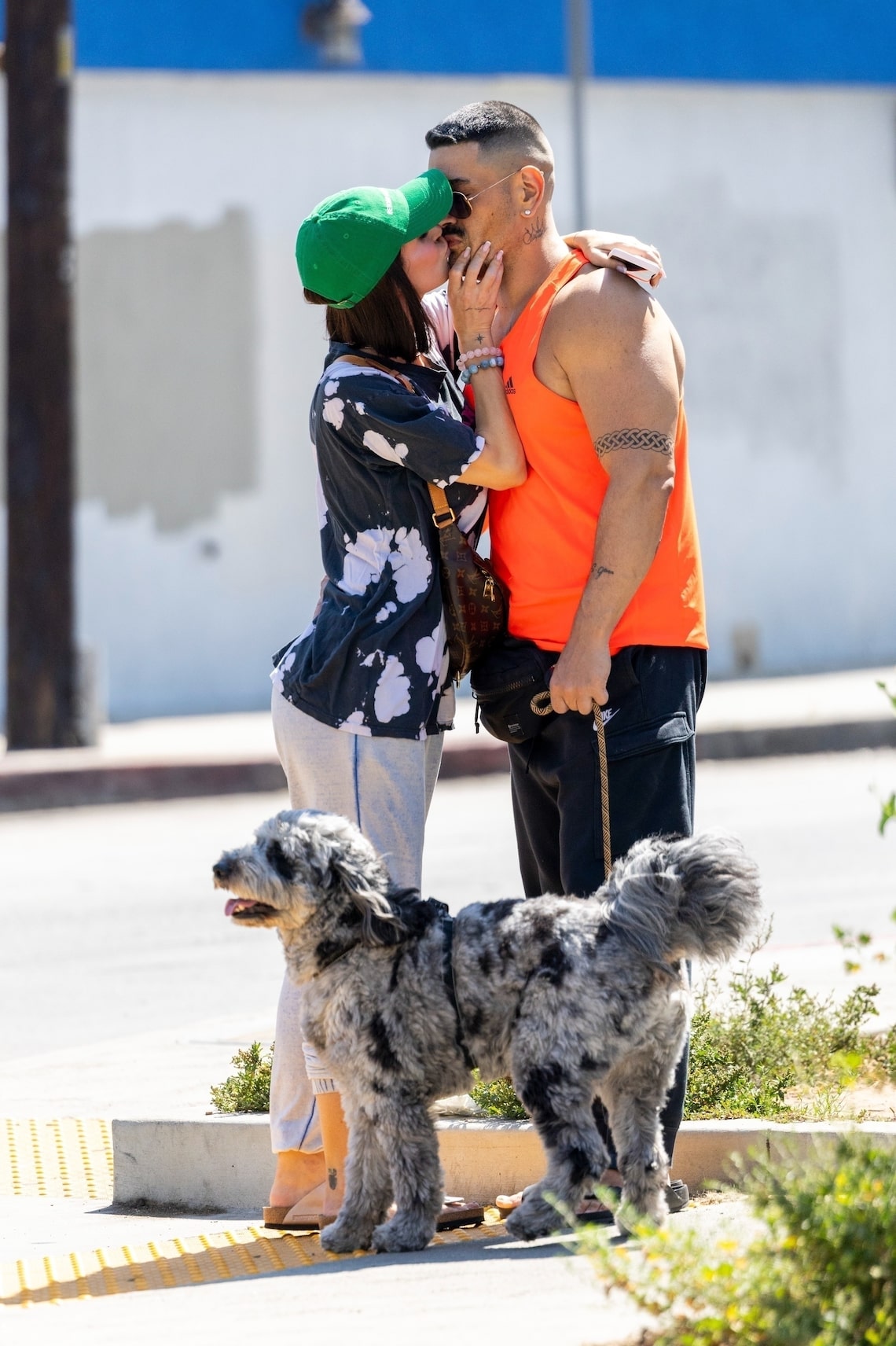 “90 Day Fiancé’s” Shekinah Garner & Sarper Güven shared a kiss while walking their dog in Los Angeles.