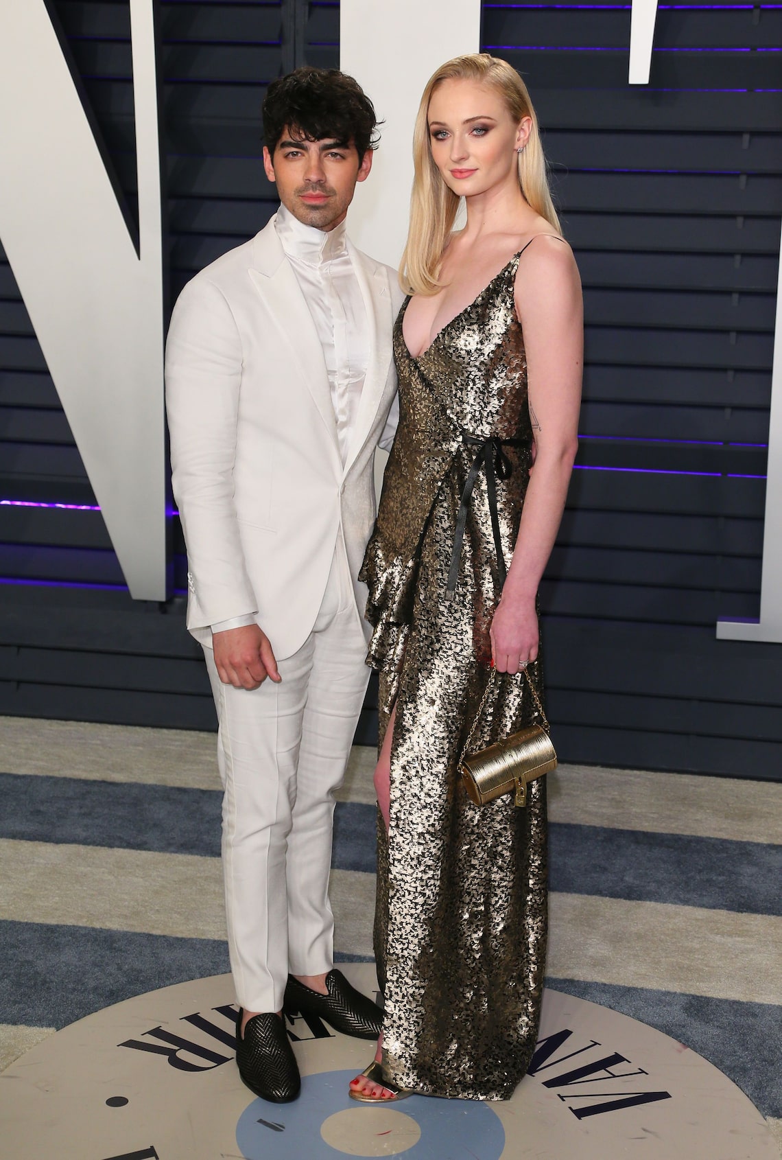 Sophie Turner and Joe Jonas attend the 2019 Vanity Fair Oscar Party