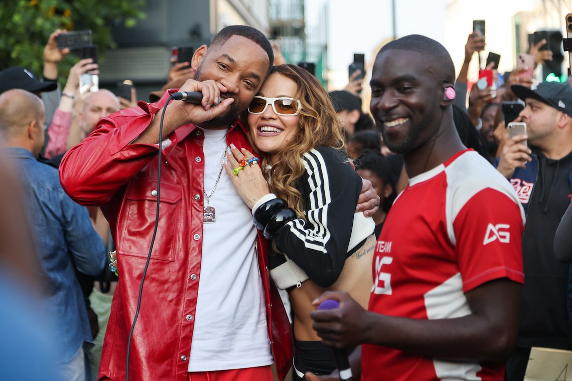 Will Smith and Rita Ora shared the stage on DJ AG’s live stream in London.