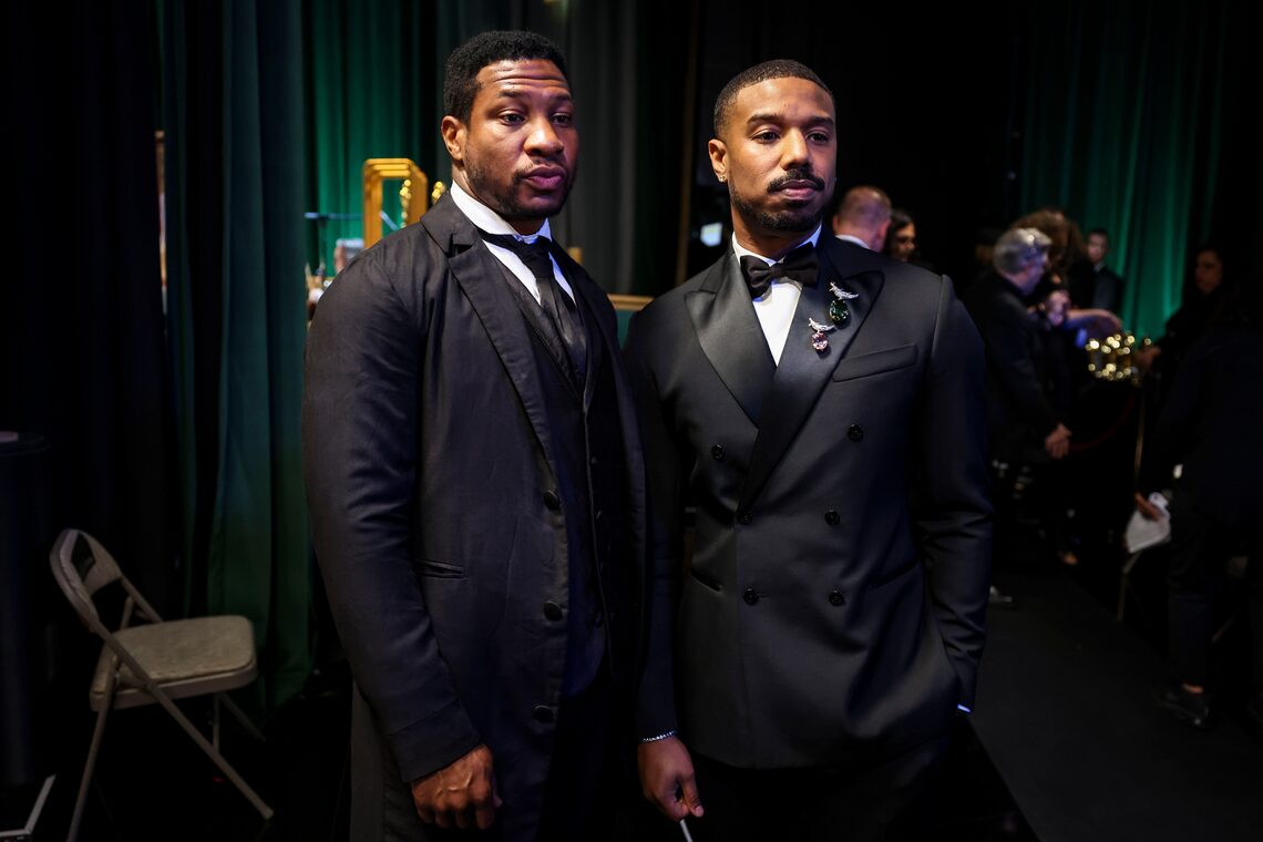 Jonathan Majors and Michael B. Jordan