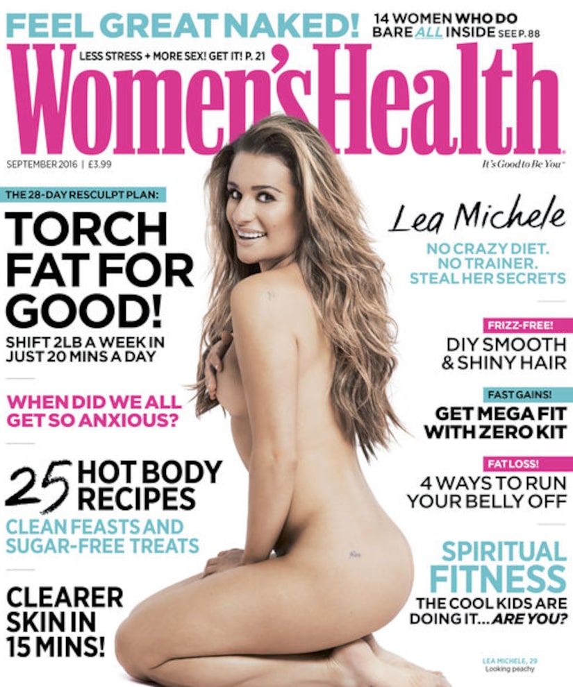 How Lea Michele Prepped for Completely Nude Women s Health Cover