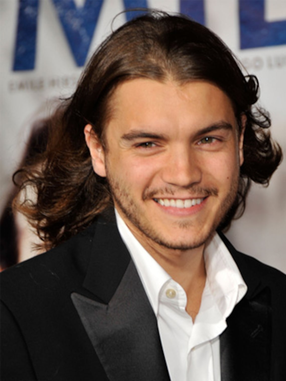 Long-haired hottie Emile Hirsch walked the windy red carpet for the premiere of the biopic "Milk" in San Francisco. (Getty Images: Kevin Winter)