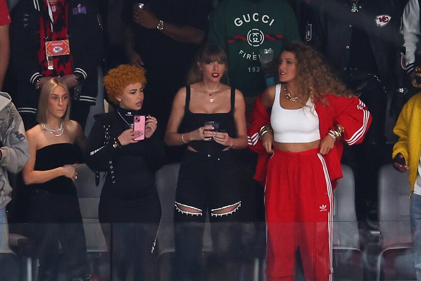Taylor Swift Arrives for Super Bowl LVIII with Blake Lively, Ice Spice -- Video!