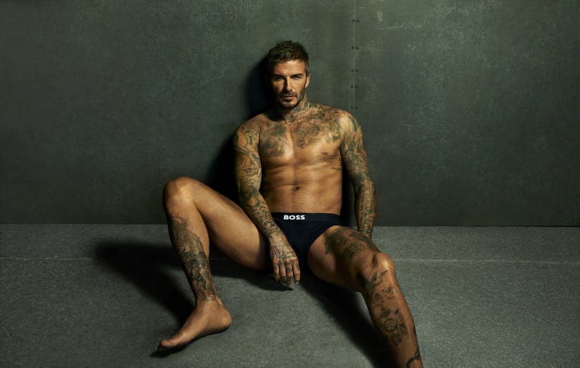 David Beckham Strips Down to Underwear in Boss One Bodywear Campaign