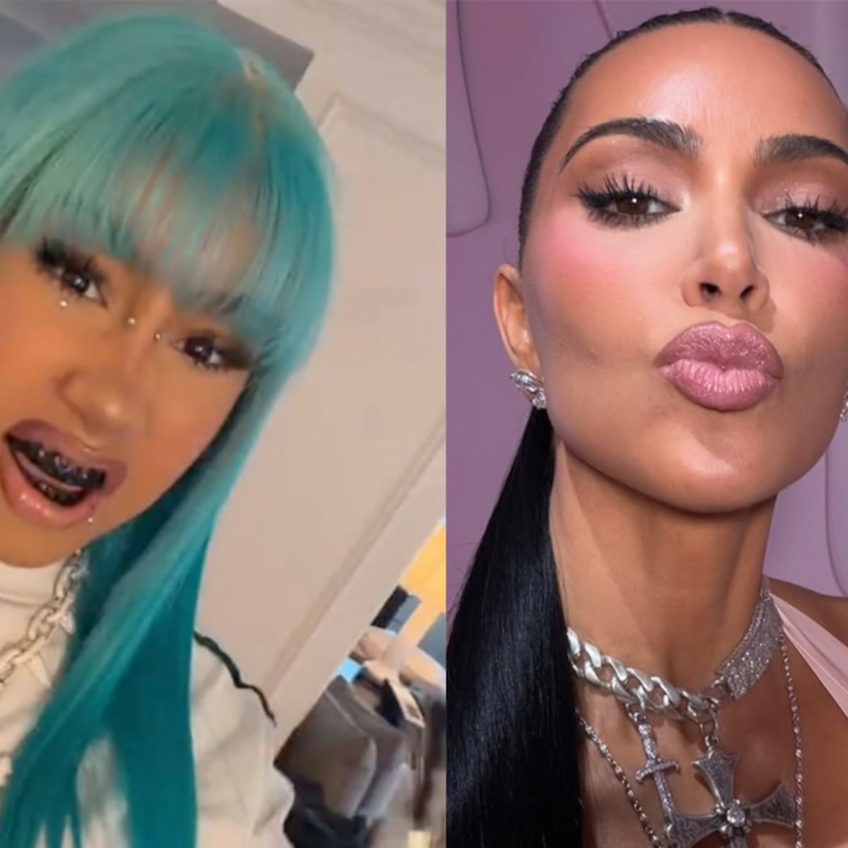 Kim Kardashian’s daughter North West is facing criticism again, this time  for showing off fake tattoos, piercings, and grills on TikTok., #NorthWest  #KimKardashian #PopCulture #CelebrityNews #FYP ..., image size:1200x1200