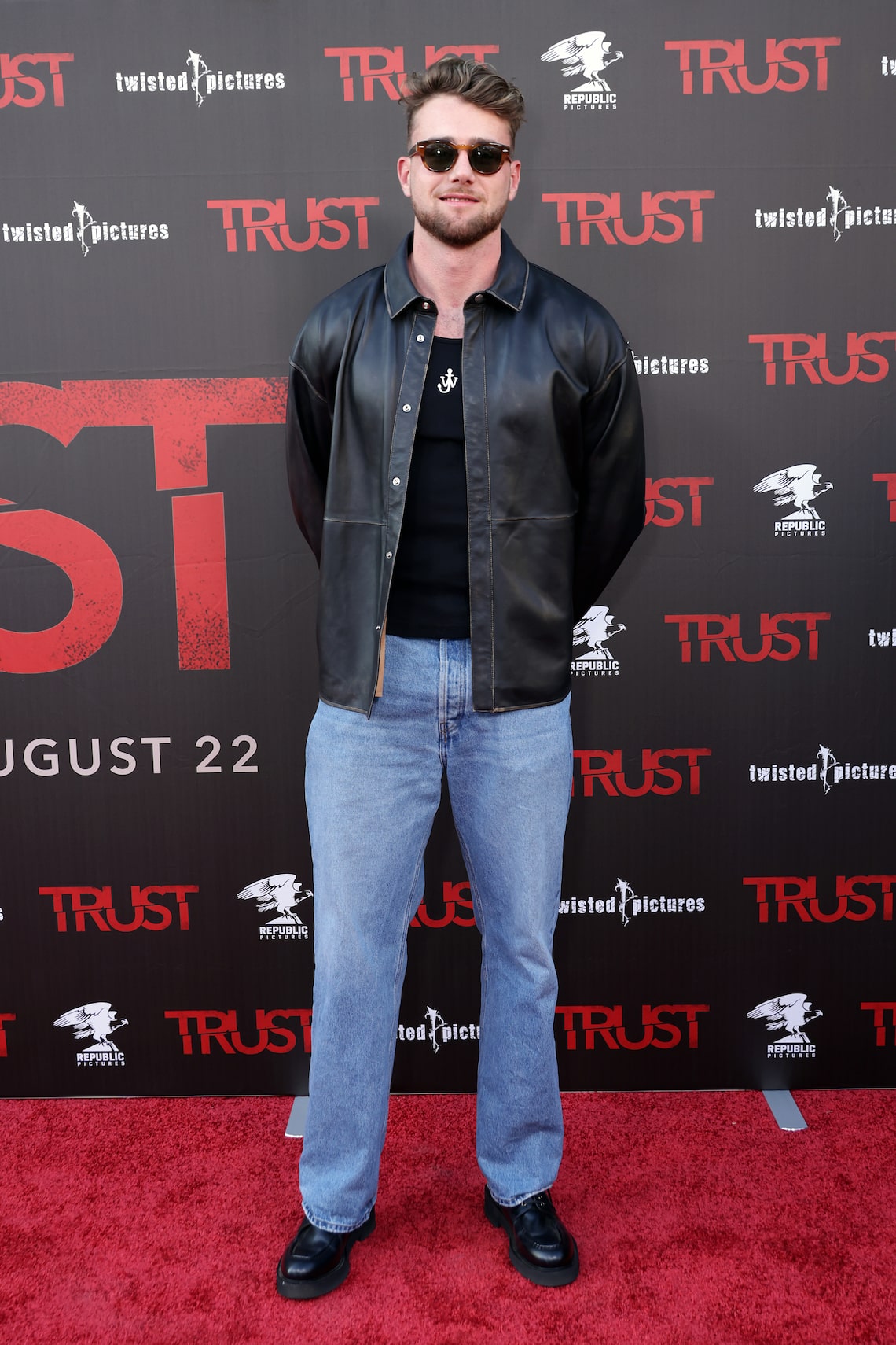 Harry Jowsey attended the L.A. screening of “Trust” at the Paramount Theatre.